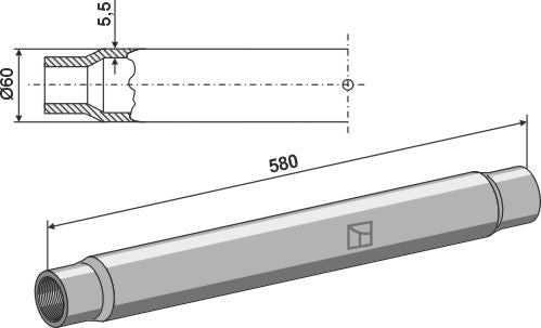 Tube 580mm
