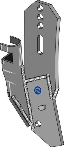 Holder for granular fertilizer knive