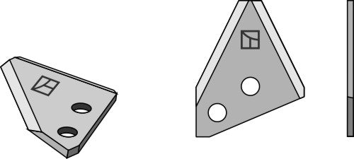 Fodder mixer knives