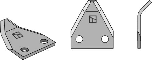 Fodder mixer knives