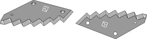 Fodder mixer knives