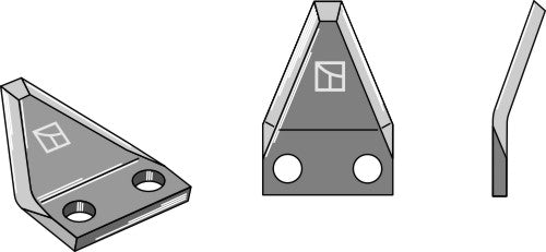 Fodder mixer knives