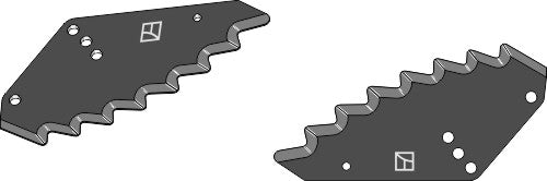 Fodder mixer knives - hard metal faced