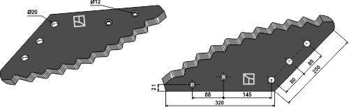 Food mixer knives