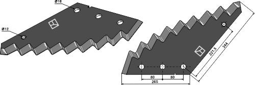 Food mixer knives