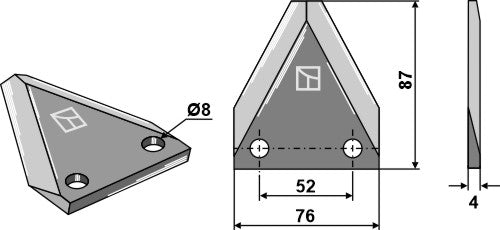 Food mixer knives