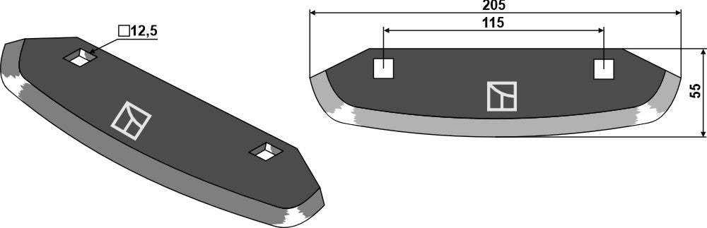 Food mixer knives