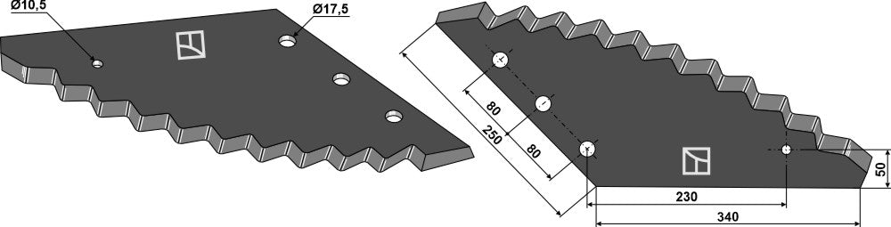 Food mixer knives