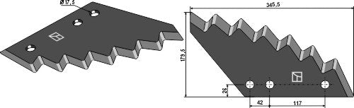Food mixer knives
