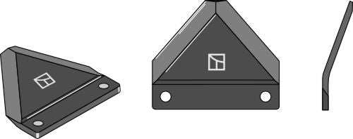 Fodder mixer knives