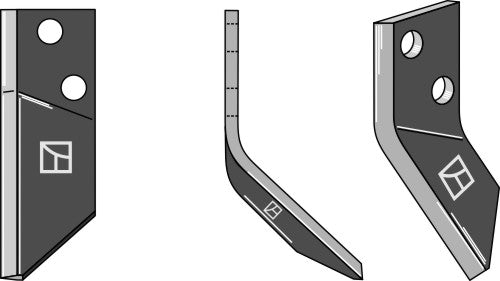 Food mixer knives, left