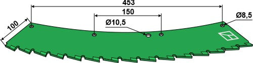 Saw blade - right - tungsten carbid hard faced