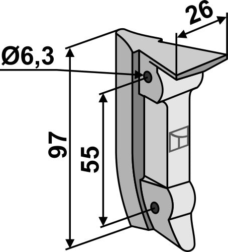 Wedge for seed share