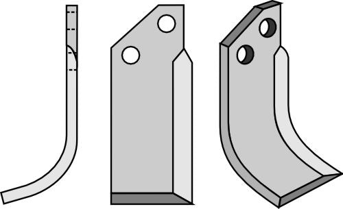 Blade 130x45mm, left