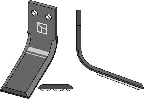 Tiller blade DURAFACE 121x50mm