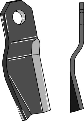 Twisted blade 220x80mm - left model