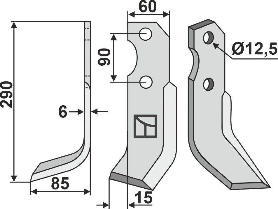Blade 290x60mm, left