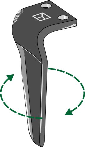 Tine for rotary harrows 300mm, right