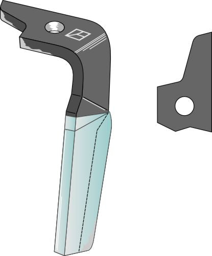 Tine for rotary harrows (DURAFACE) 300mm, left