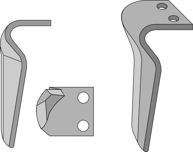 Tine for rotary harrows 260mm, right
