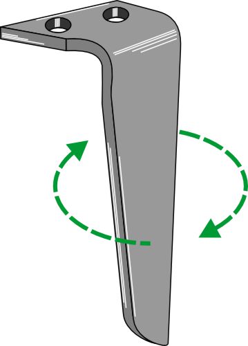 Tine for rotary harrows, right