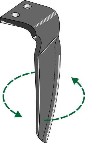 Tine for rotary harrows 310mm, left
