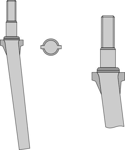 Tine for rotary harrows