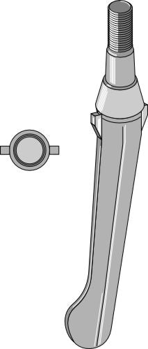 Tine for rotary harrows