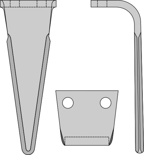 Tine for rotary harrows