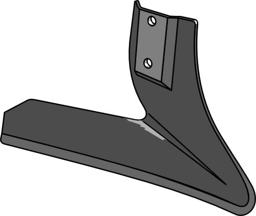 Angled wing share - right