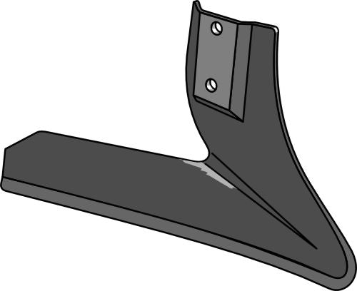 Angled wing share - left