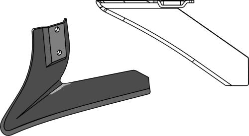 Angled wing share - left