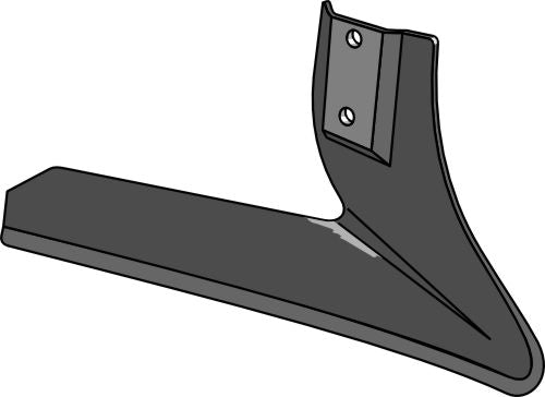 Angled wing share - right