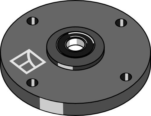 Disc with bearing