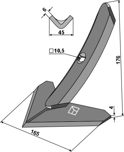 Sweep 165mm