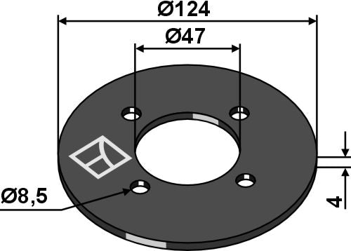 Support plate for finger weeder