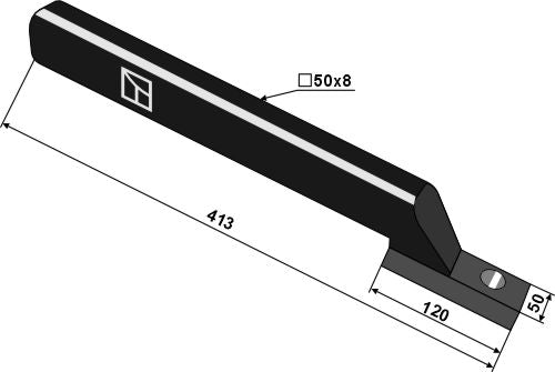 Support arm 413mm