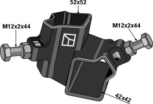 Angle joint 52x52 right