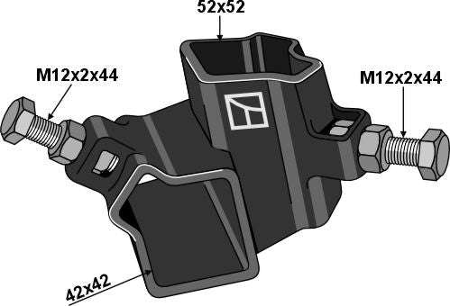 Angle joint 52x52 left