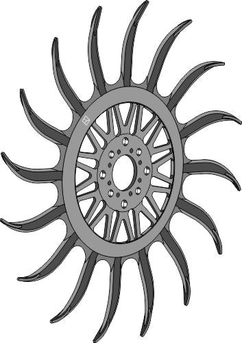 Rotary hoe ring