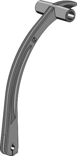 Mounting arm for rotary hoe