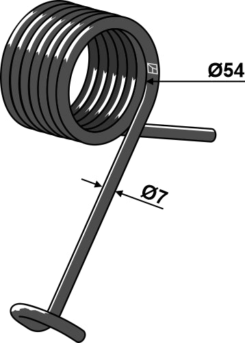 Torsion spring left
