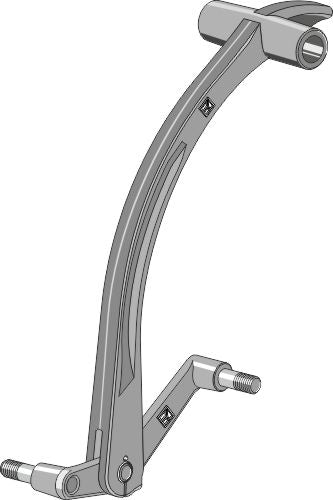 Mounting arm for rotary hoe with compensator bar