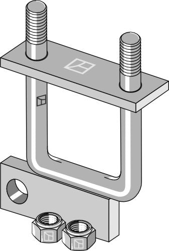 Stirrup bolt with counter plate