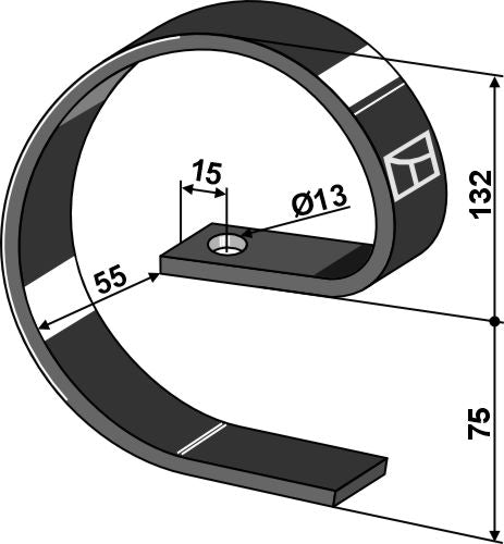 Reinforcing spring 45x10