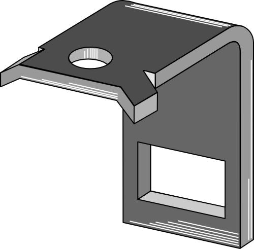 Clamp for tine 45x12 with reinforcing spring 45x10