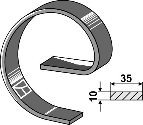 Outer tine