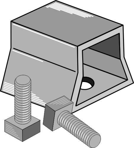 Clamp with bolts