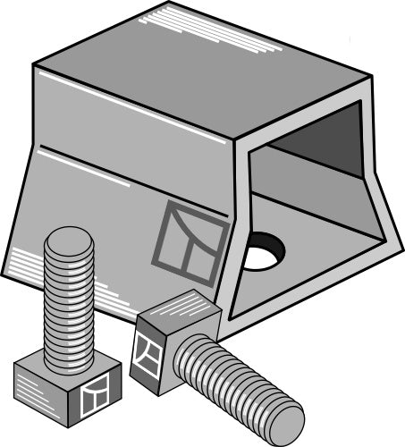 Clamp with bolts