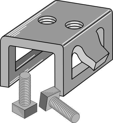 Clamp with bolts